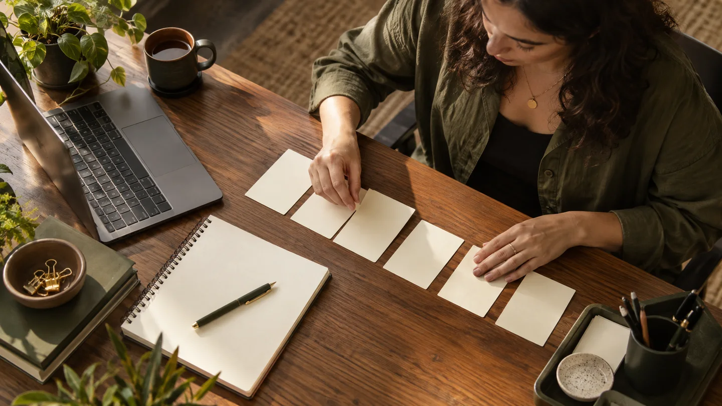 Organização de atividades e etapas no planejamento de uma experiência de aprendizagem.