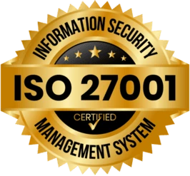 Selo de certificação ISO 27001 — Gestão da segurança da informação